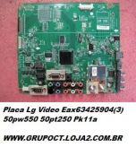 Placa Lg Video Eax63425904(3) 50pw550 50pt250 Pk11a