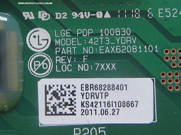 Placa Buffer Eax62081101 Ebr68288401 | Lg 42pt250b 42pt350b